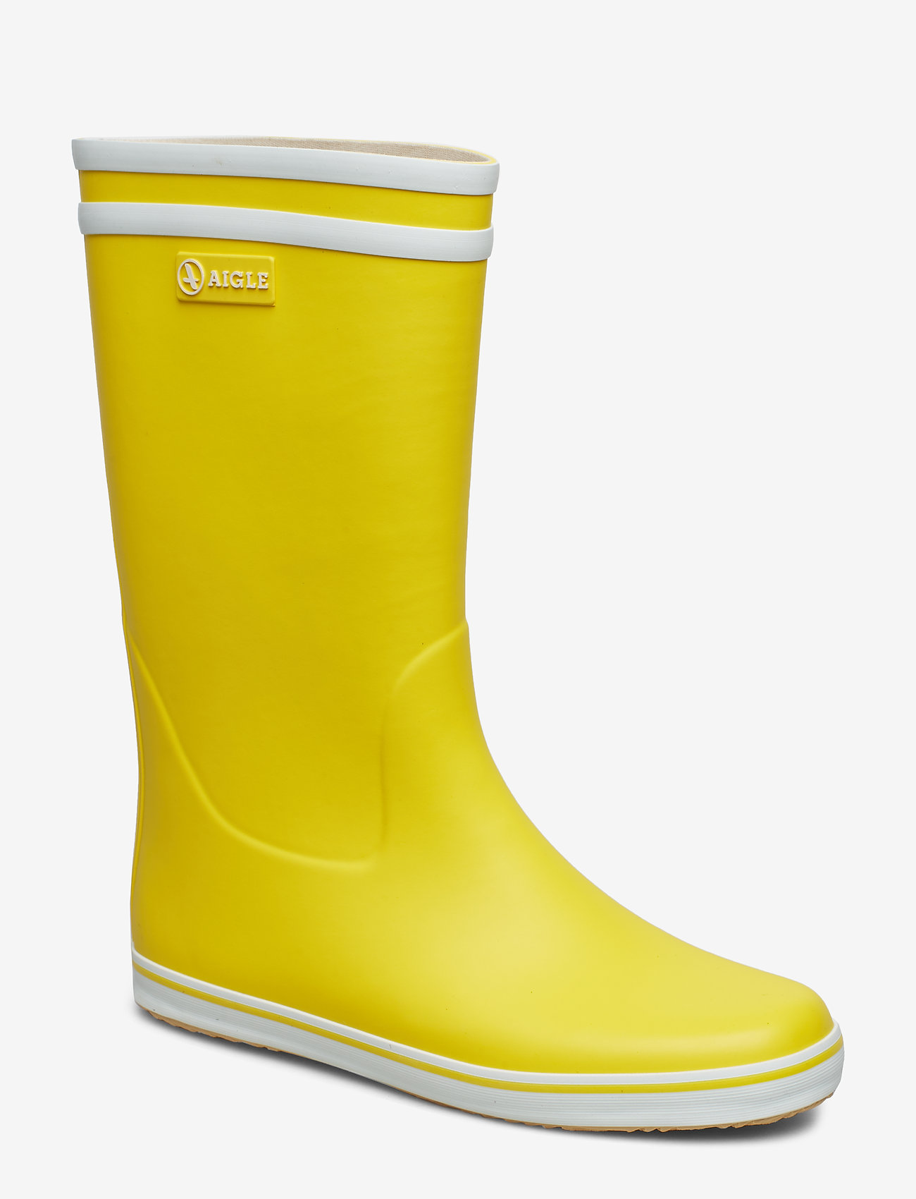 Aigle Ai Jaune/blanc - Rain boots | Boozt.com