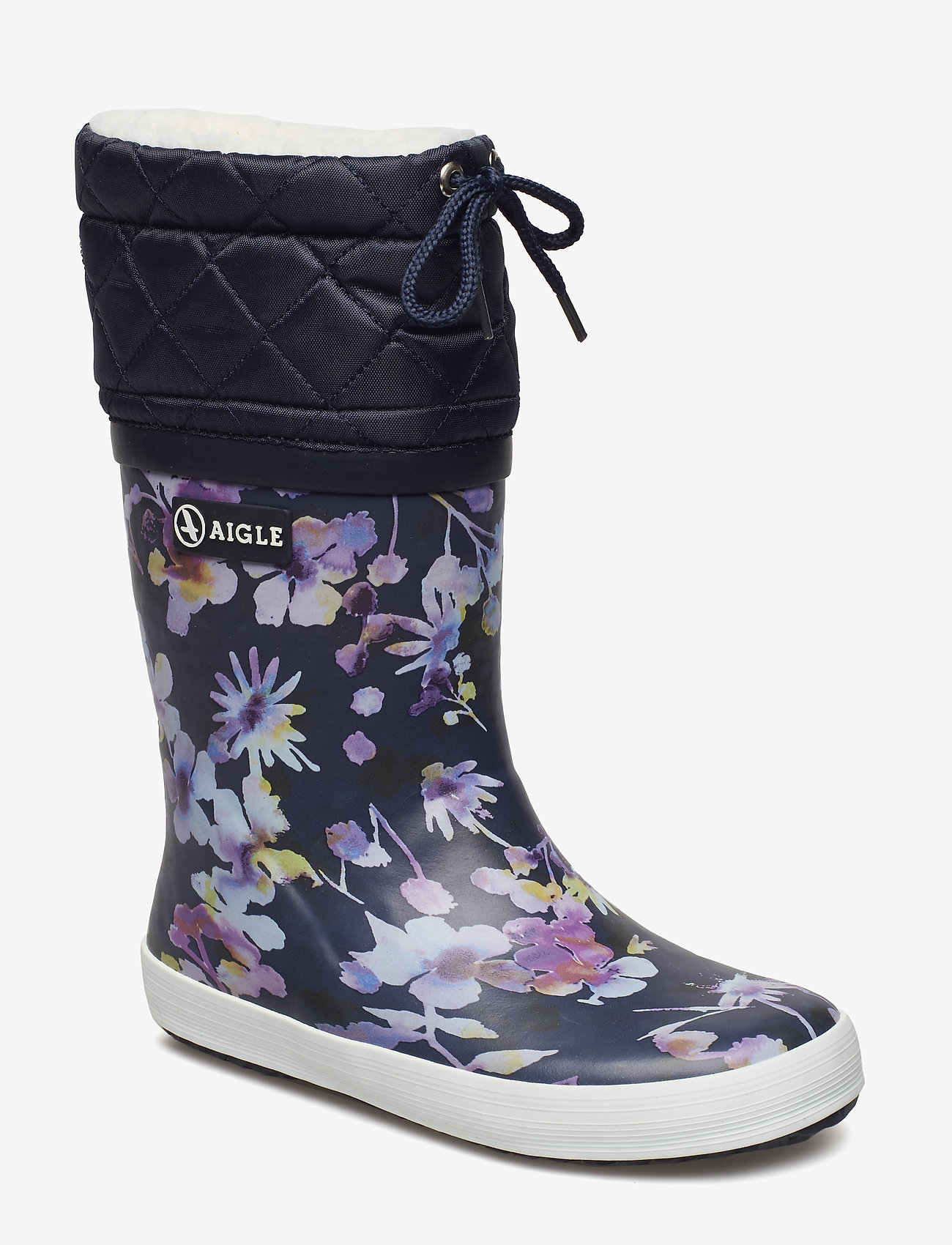Aigle - AI GIBOULEE DARKFLOWER - lined rubberboots - darkflower - 0