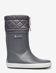 Aigle - AI GIBOULEE CHARCOAL/GRIS - lined rubberboots - charcoal/gris - 1