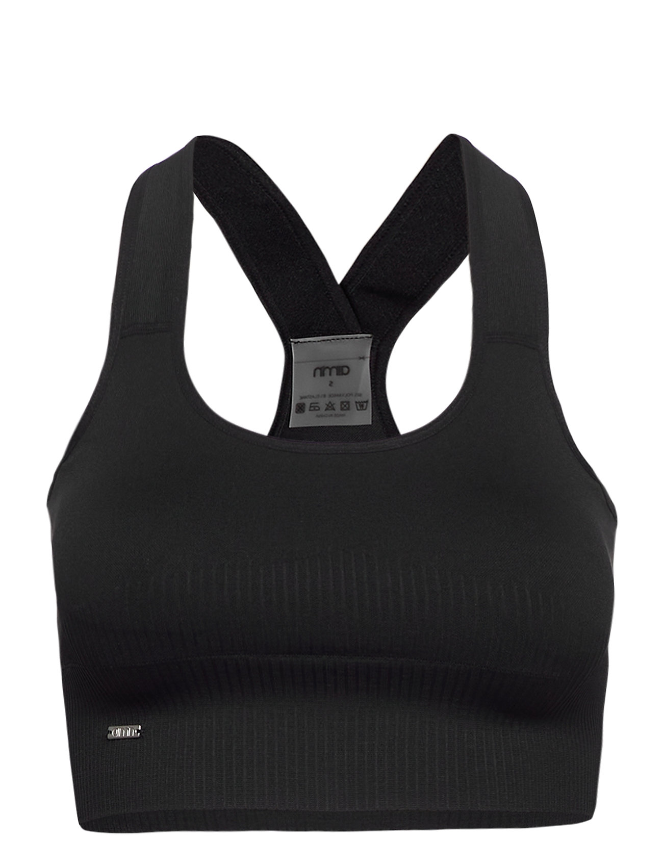 High Support Ribbed Bra Lingerie Bras & Tops Sports Bras - All Black Aim´n