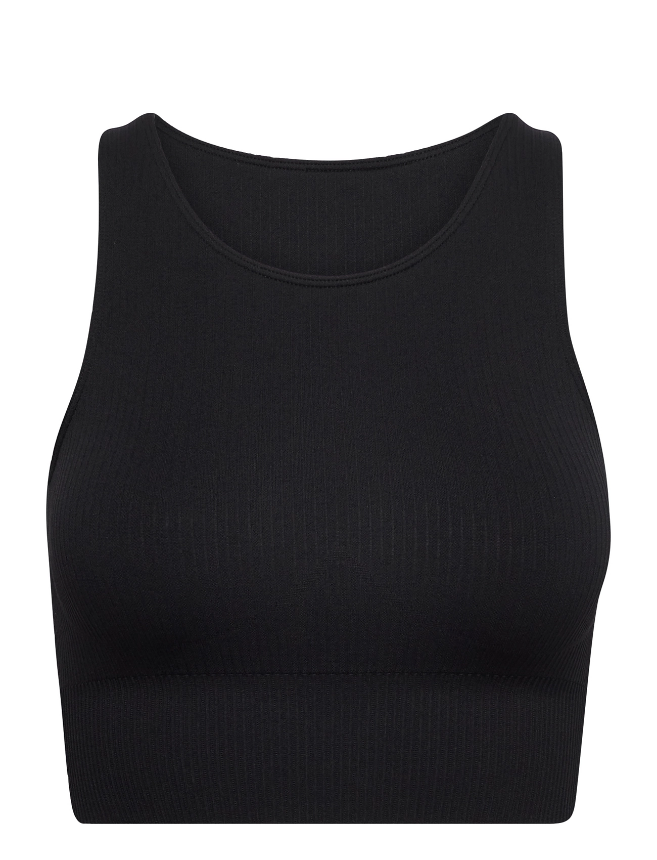 AIM ́N Ribbed Seamless Crop Oberteil Schwarz - L - Damen