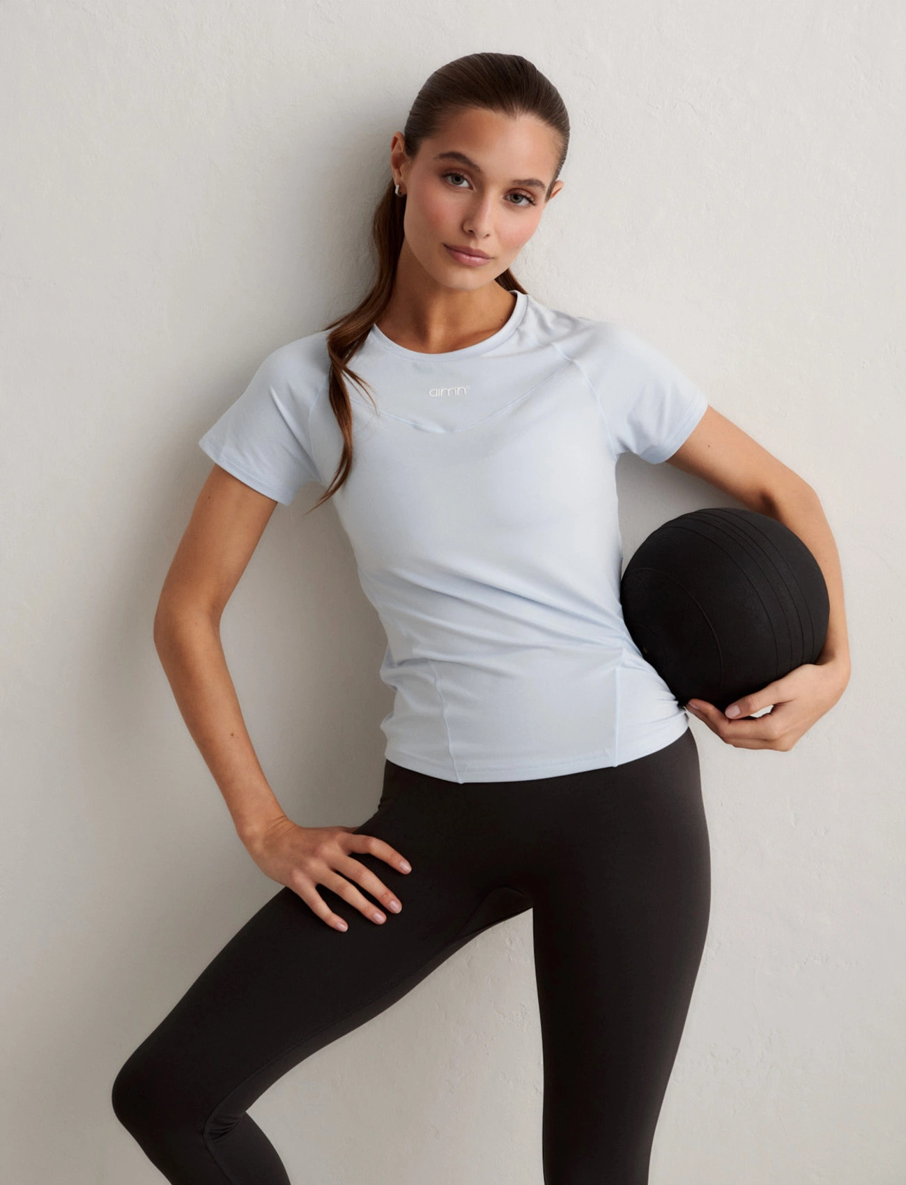 aim ́n Soft Basic Short Sleeve, S, Blue, T-Shirts & Toppe > Kortærmede, Dame