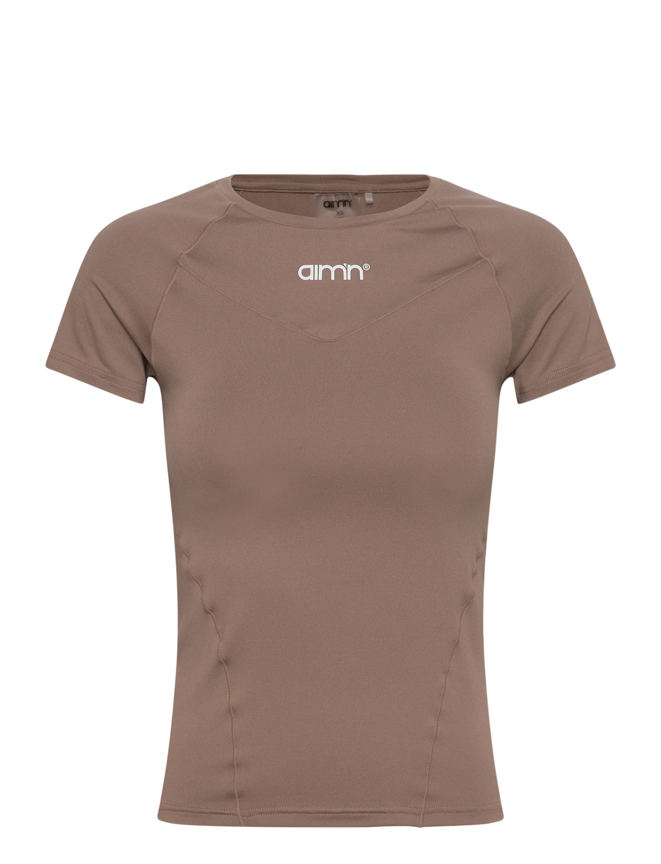 AIM ́N Soft Basic Kurz Sleeve Braun - M - Damen