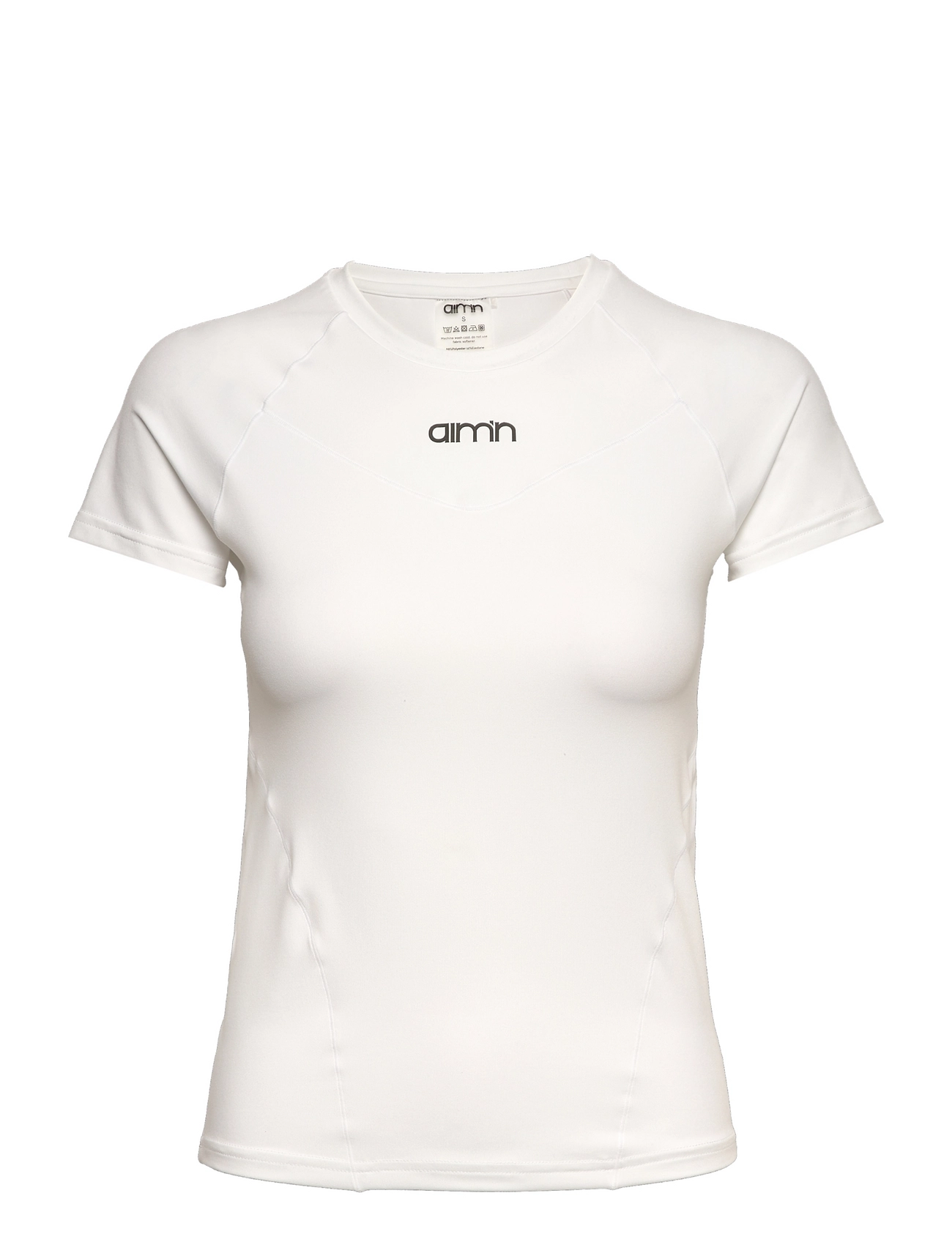 Soft Basic Short Sleeve Sport T-shirts & Tops Short-sleeved Cream Aim´n