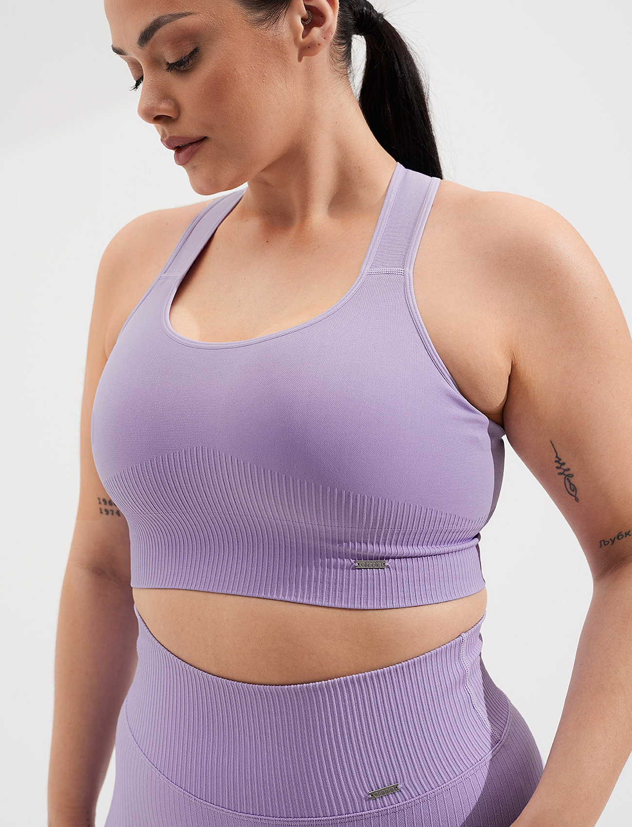 AIM'N Lavande Ribbed Seamless High 