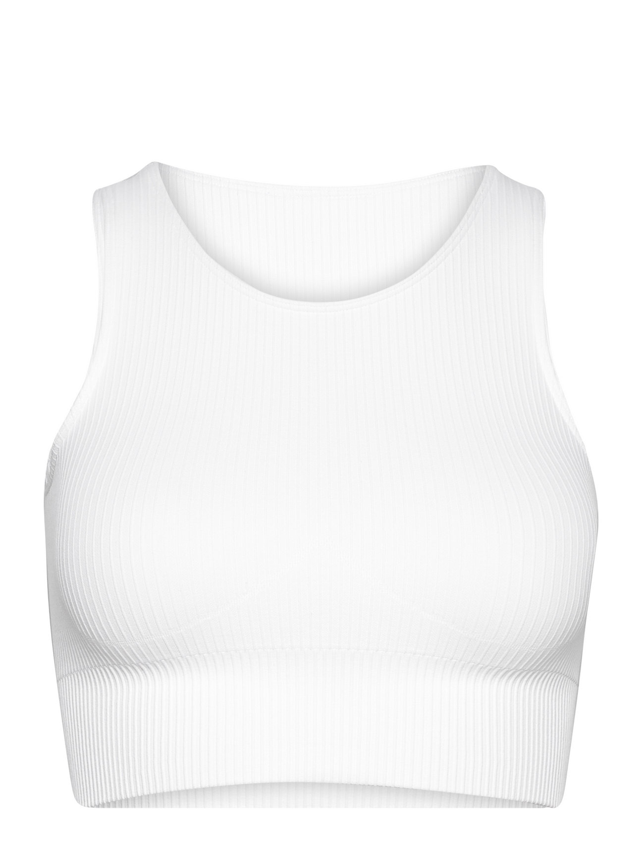 AIM ́N Weiß Ribbed Seamless Crop Oberteil Weiß - S - Damen