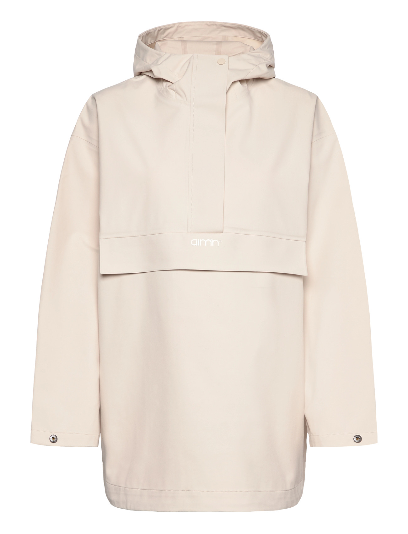 aim ́n Waterproof Oversized Anorak, L, Cream, Jakker > Anorakker, Dame