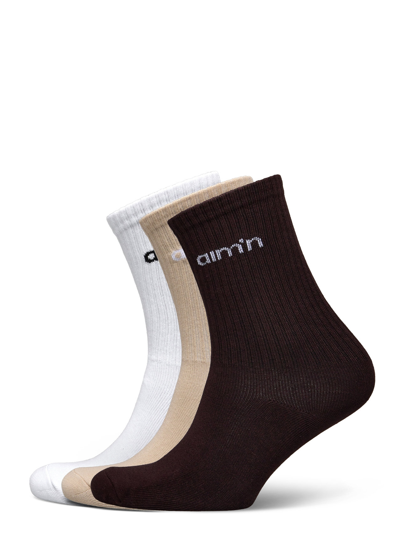 aim ́n Aim'n Logo Socks 3-Pack, 36-38, Multi/patterned, Sokker > Almindelige Sokker, Dame