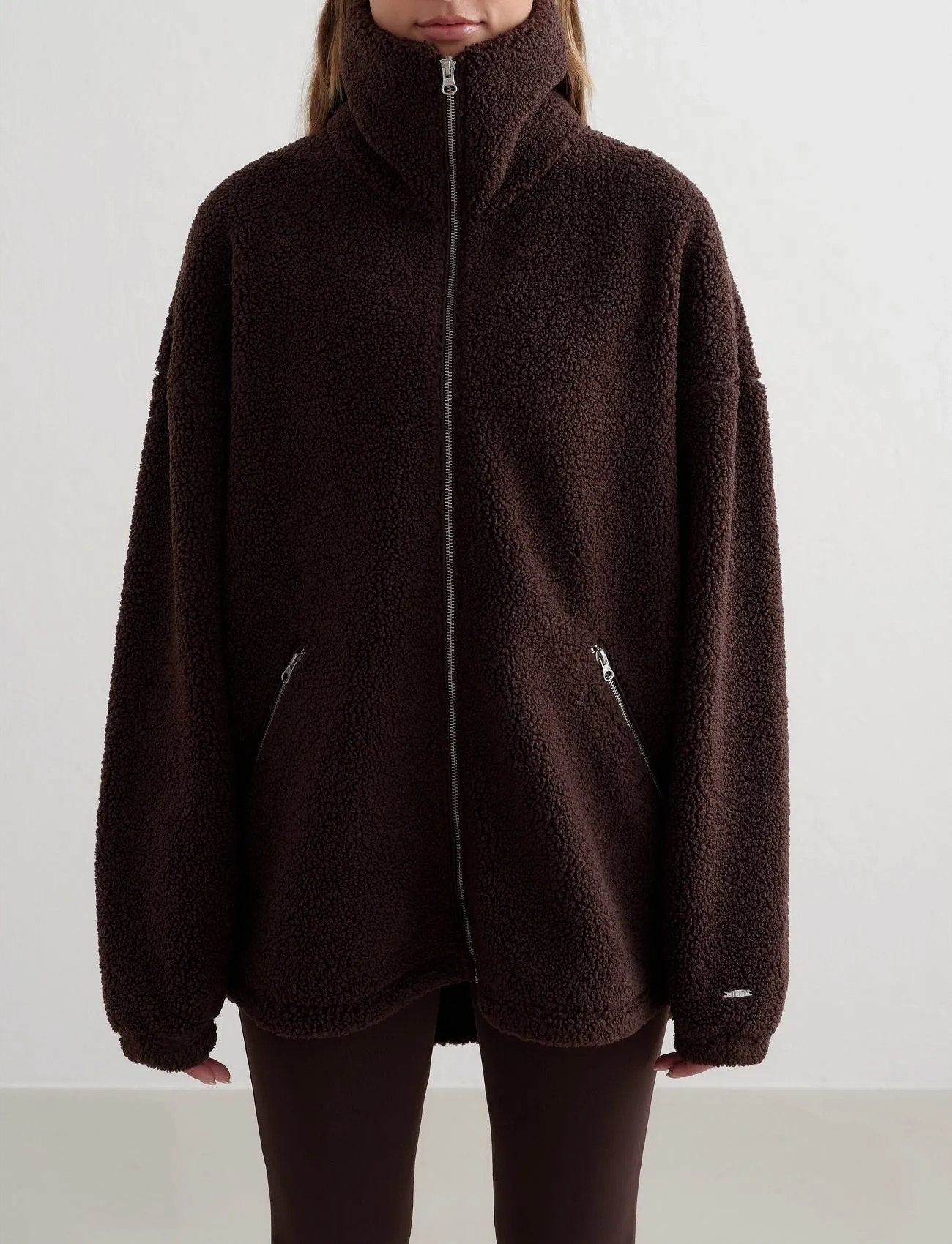 aim ́n Pile Jacket, M, Brown, Sport Jackets > Sport Casual Jackets, Dame
