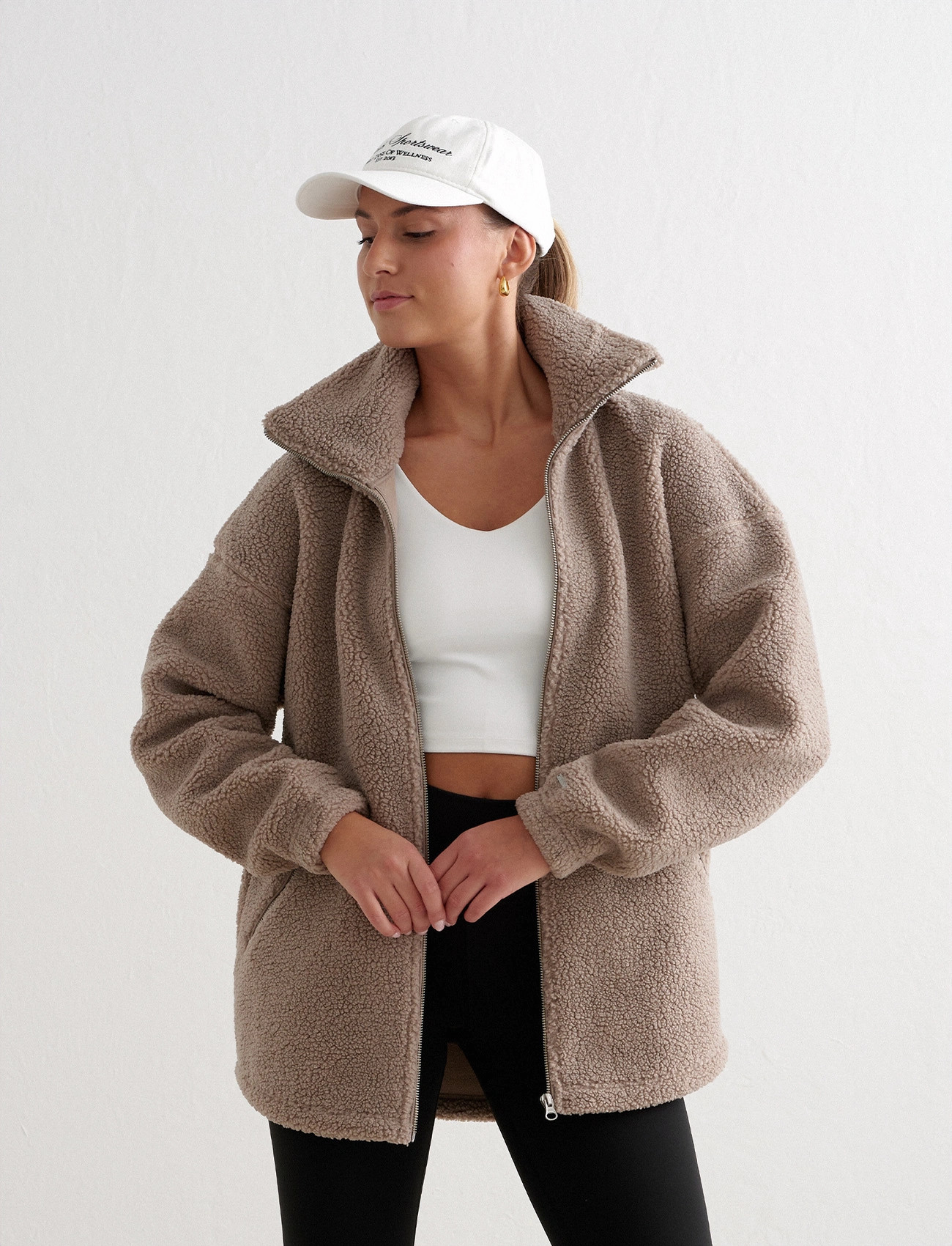 aim ́n Pile Jacket, S, Brown, Sport Jackets > Sport Casual Jackets, Dame