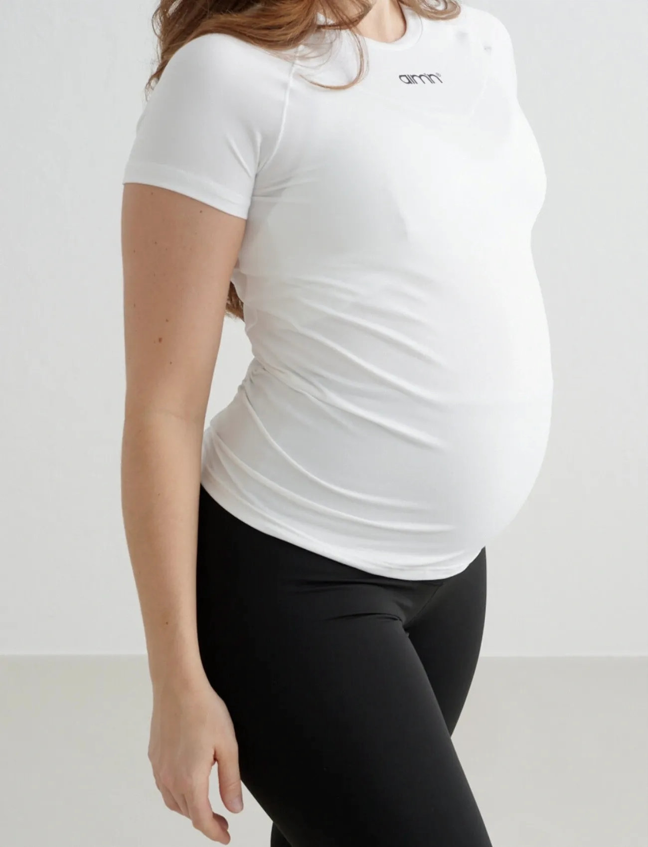aim ́n Soft Basic Maternity Short Sleeve, XS, White, T-Shirts & Toppe > Kortærmede, Dame