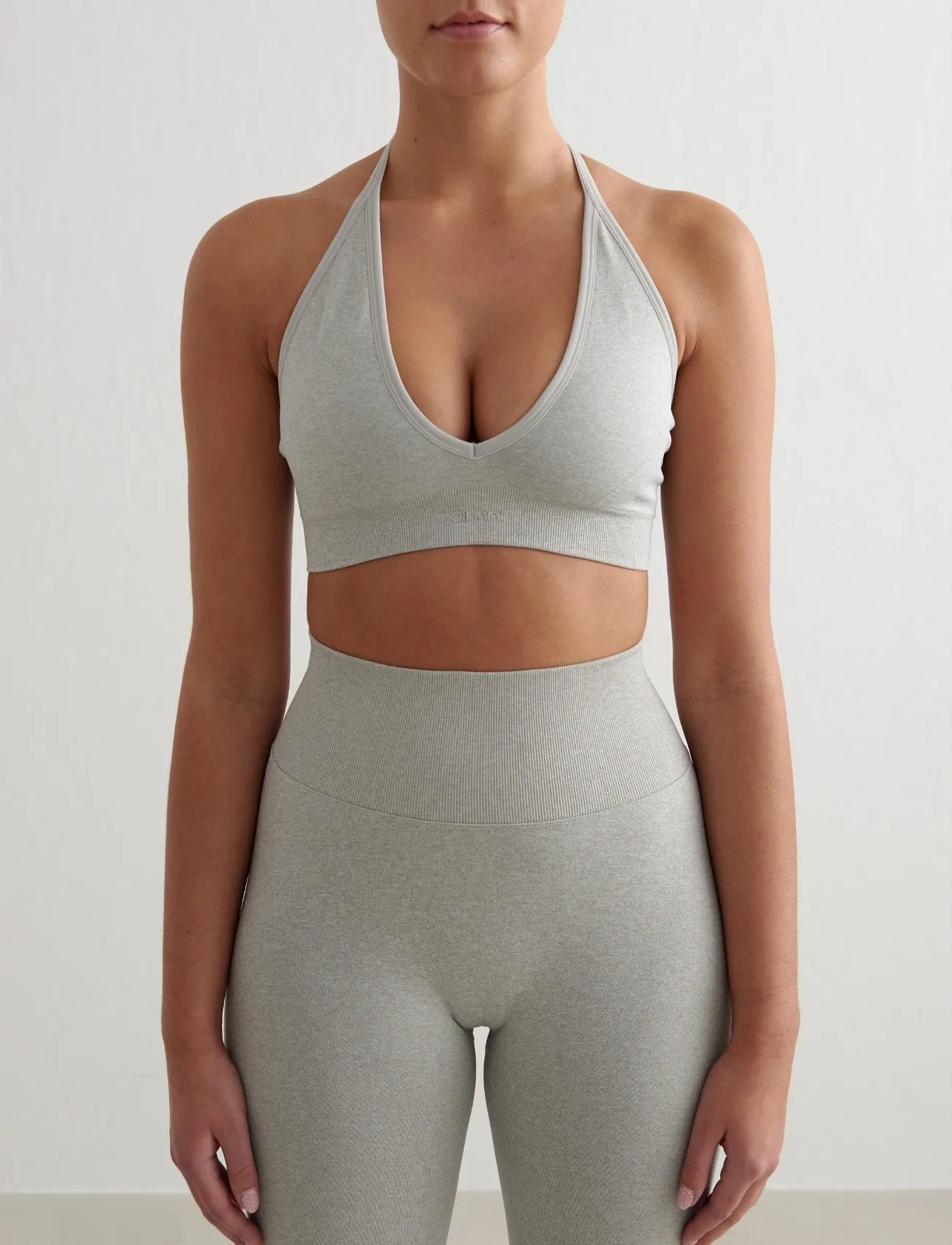 aim ́n Shape Seamless Cross Back Bra, L, Grey, Sport Clothing > Sport Bras - All, Dame