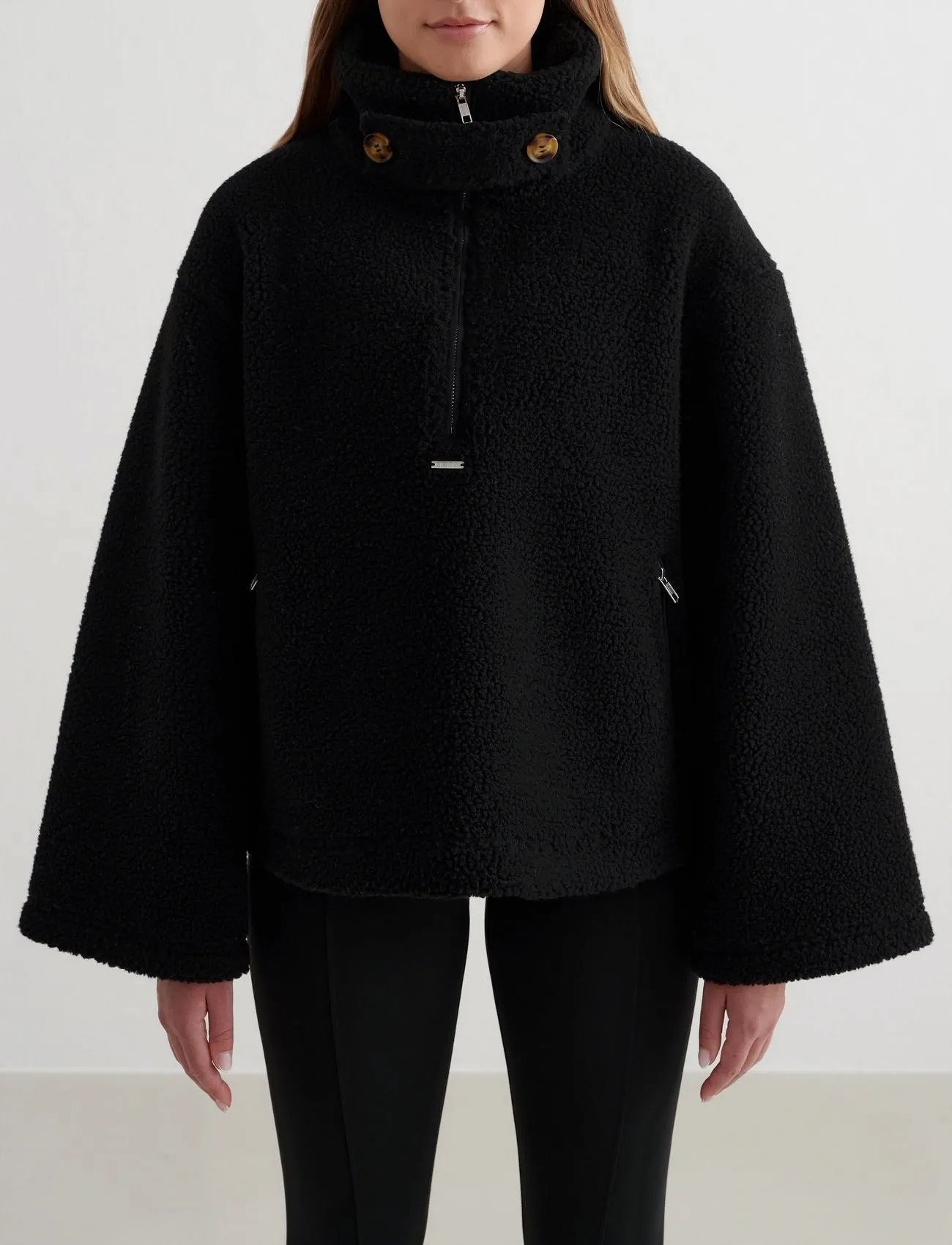 aim ́n Pile Anorak, XS, Black, Sport Jackets > Sport Anoraks, Dame