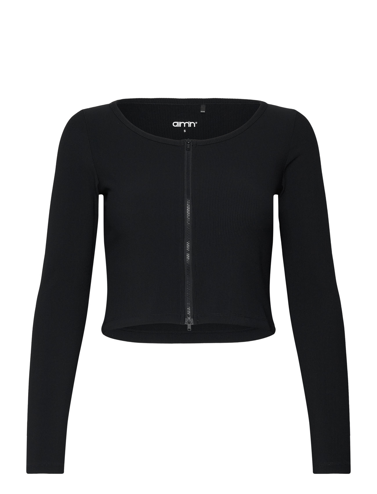 AIM ́N Ribbed Performance Zipped Cardigan Schwarz - XL - Damen
