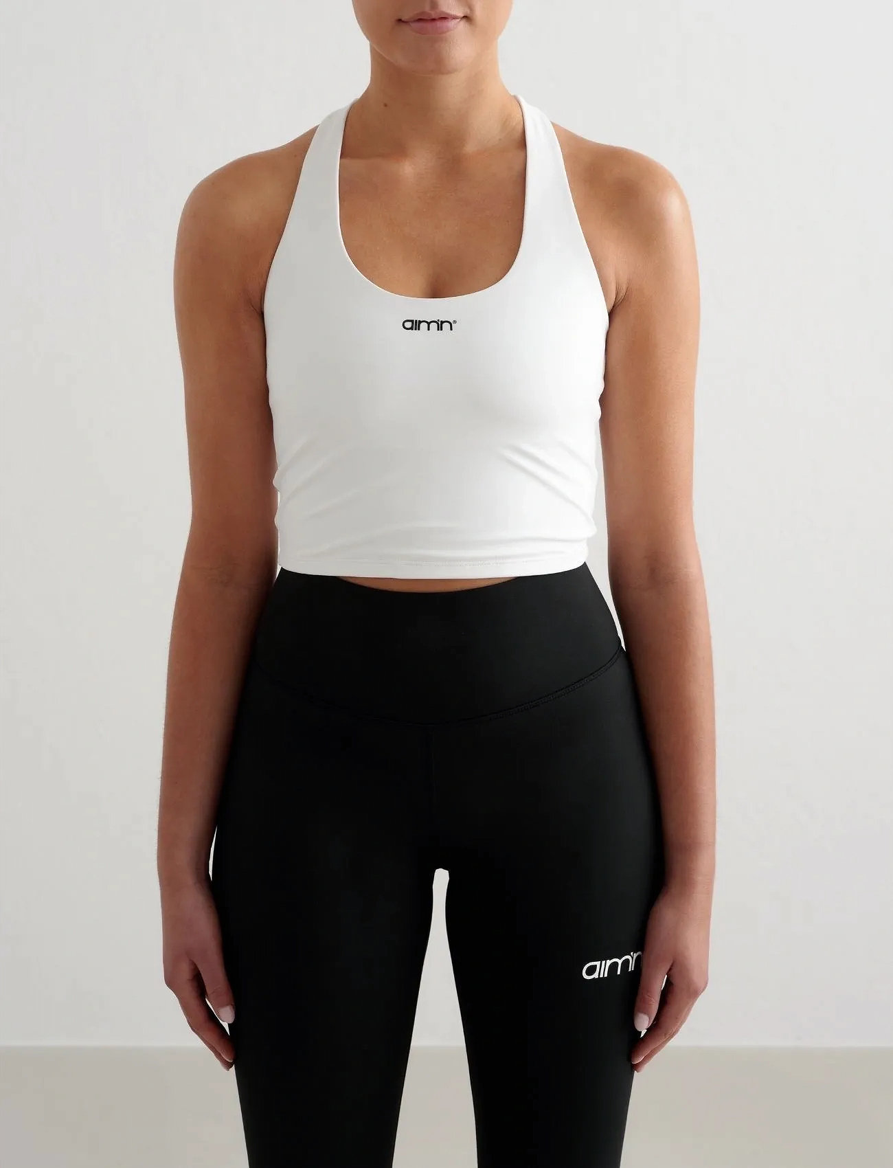 aim ́n Core Essential Bralette, L, White, Sport Crop Overdele > Sport Sleeveless Crop Overdele, Dame
