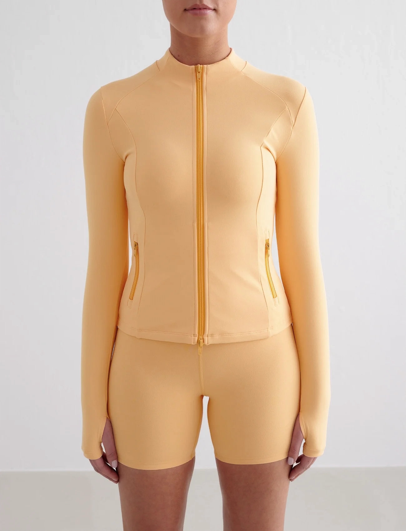 aim ́n Sense Zip Jacket, S, Orange, Sport Jackets > Sport Training Jackets, Dame