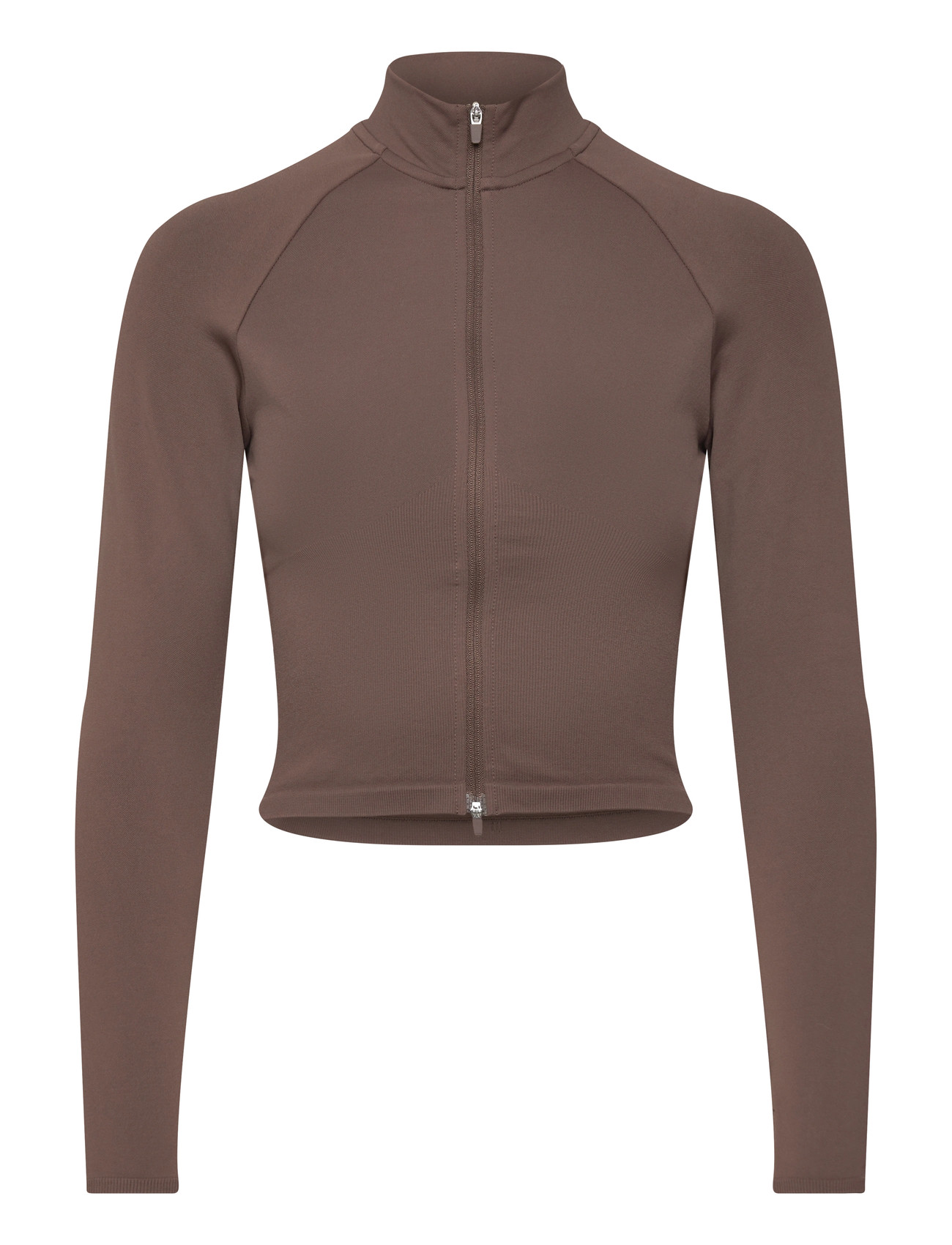 aim ́n Shape Seamless Zip Jacket, L, Brown, Sport Sweatshirts & Hoodies > Sport Sweatshirts, Dame