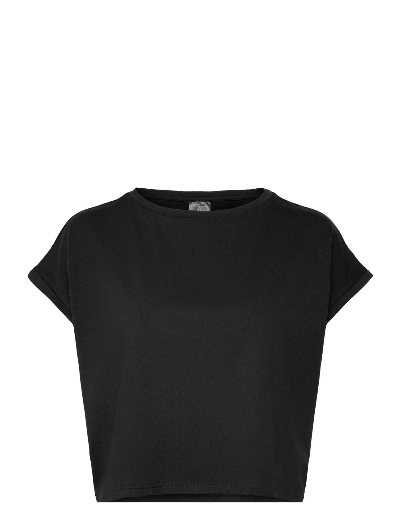 aim ́n Soft Basic Roll Sleeve Top, S, Black, Sports Overdele & T-shirts > Sport T-shirts, Dame