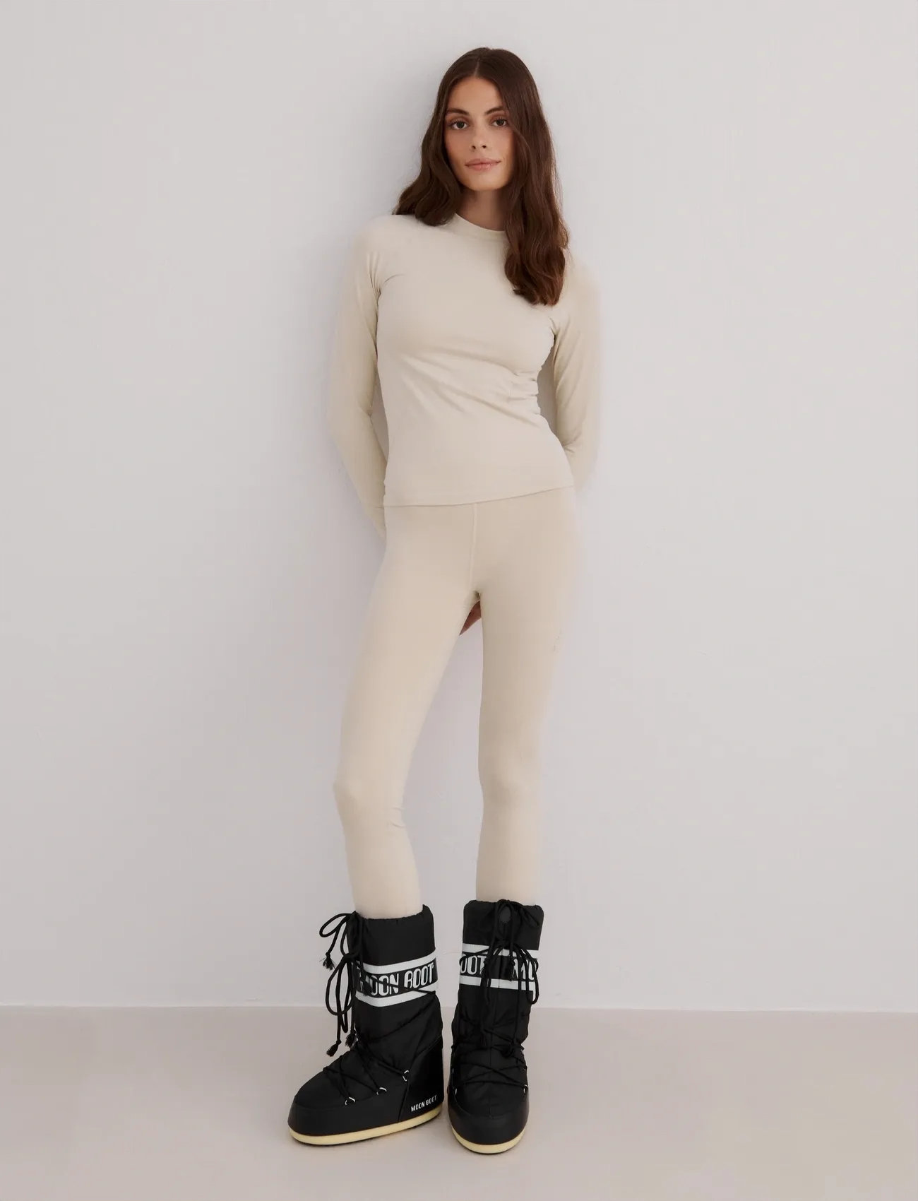 aim ́n Baselayer Leggings, XS, Cream, Sport Base Layers > Sport Base Layer Underdele, Dame