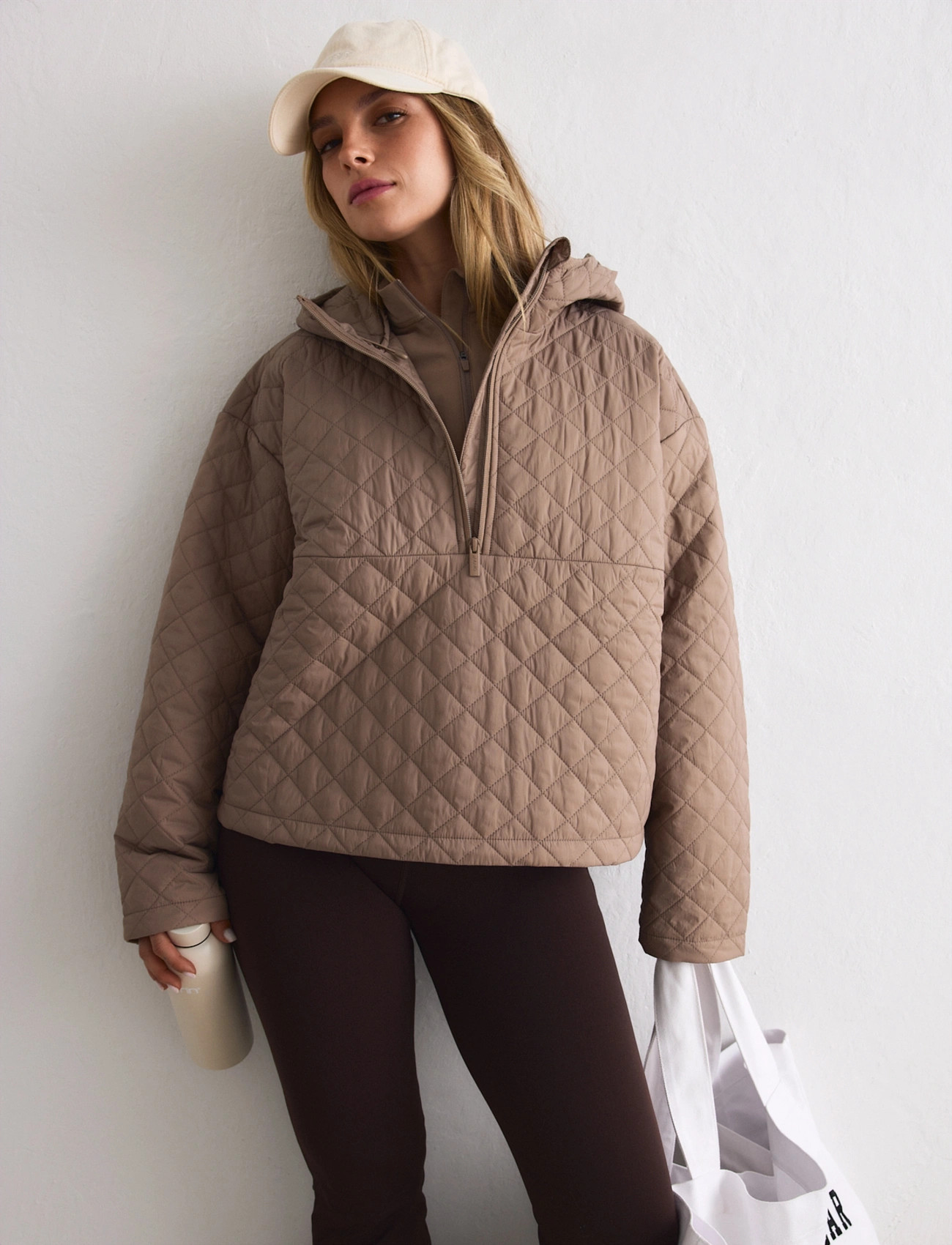 aim ́n Cropped Quilted Anorak, XS, Pink, Sport Jackets > Sport Anoraks, Dame