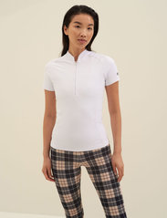 AIM'N - White Favourite Zip Short Sleeve - t-shirts - white - 0