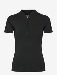 Black Favourite Zip Short Sleeve - BLACK