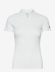 AIM'N - White Favourite Zip Short Sleeve - t-shirts - white - 1