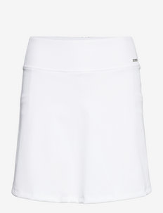 White Micro Rib Skort - sports skirts - white