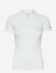 White Favourite Zip Short Sleeve - t-shirts - white