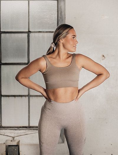 AIM'N Latte Ribbed Seamless Bra 