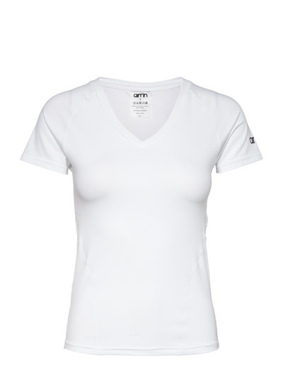 white v neck fitted t shirt