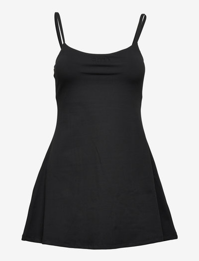 Black Soft Strap Dress - partydresses - black
