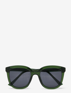 Billy - d-shaped solbriller - dark green transparent