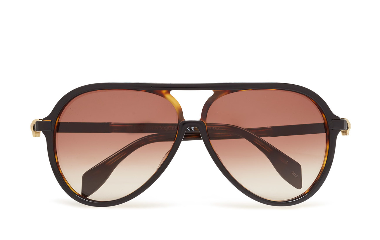 Mcqueen Eyewear black black brownAlexander brownAlexander Am0020sblack brownAlexander Eyewear Am0020sblack black Mcqueen Am0020sblack FJlK1Tc