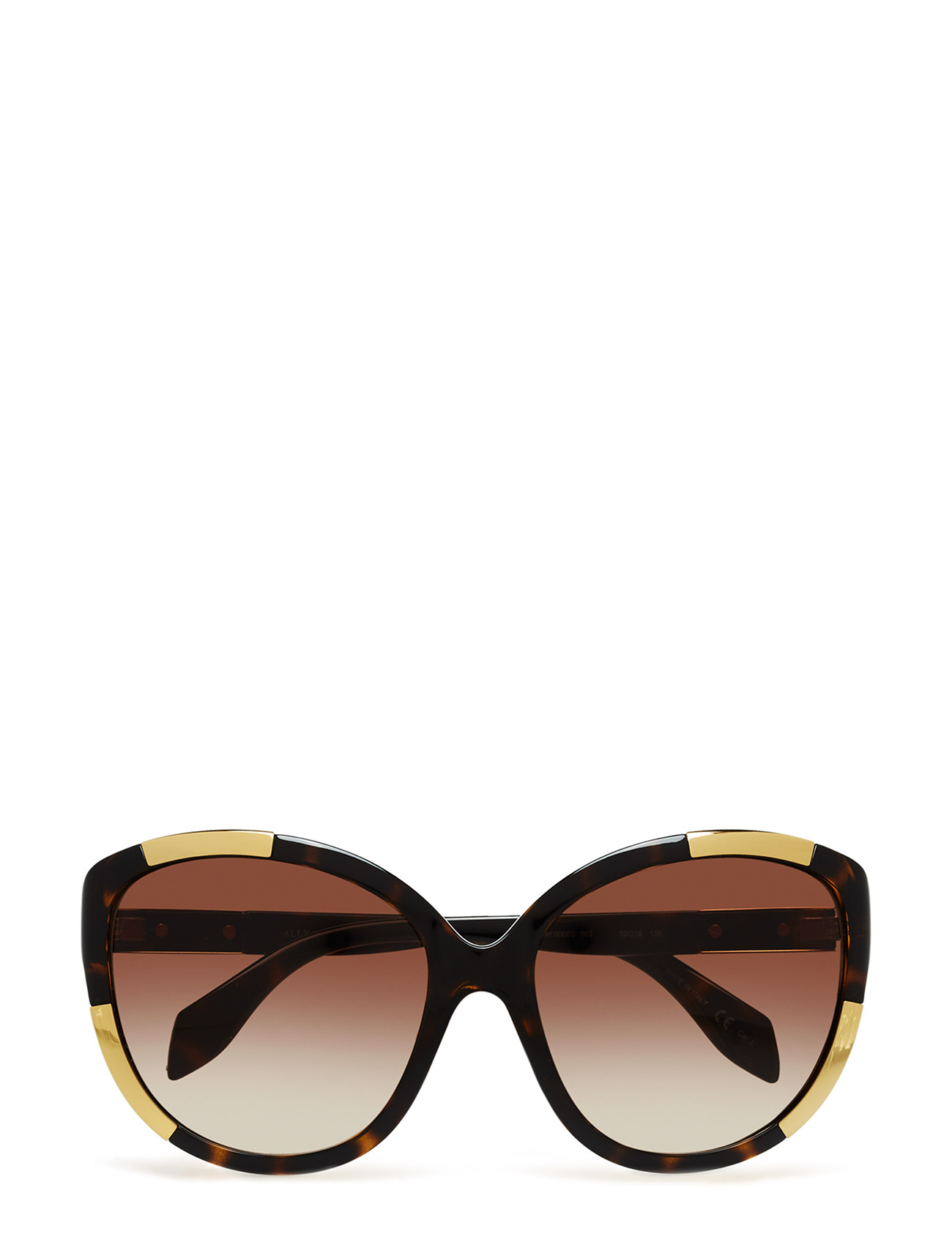 Am0006S Zonnebril Bruin Alexander Mcqueen Eyewear alexander mcqueen eyewear kopen in de aanbieding