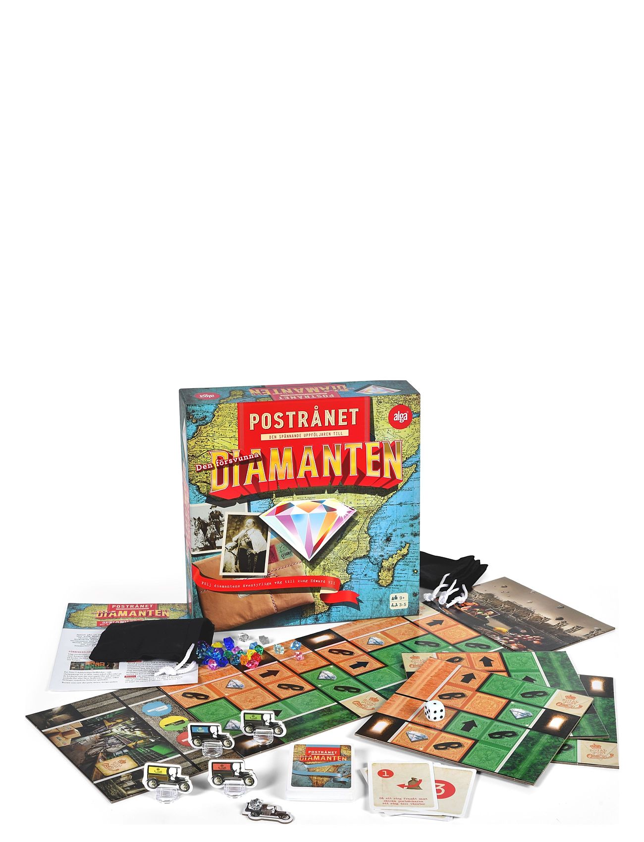 Den Försvunna Diamanten Postrånet Svensk Toys Puzzles And Games Games Board Games Multi/patterned Alga