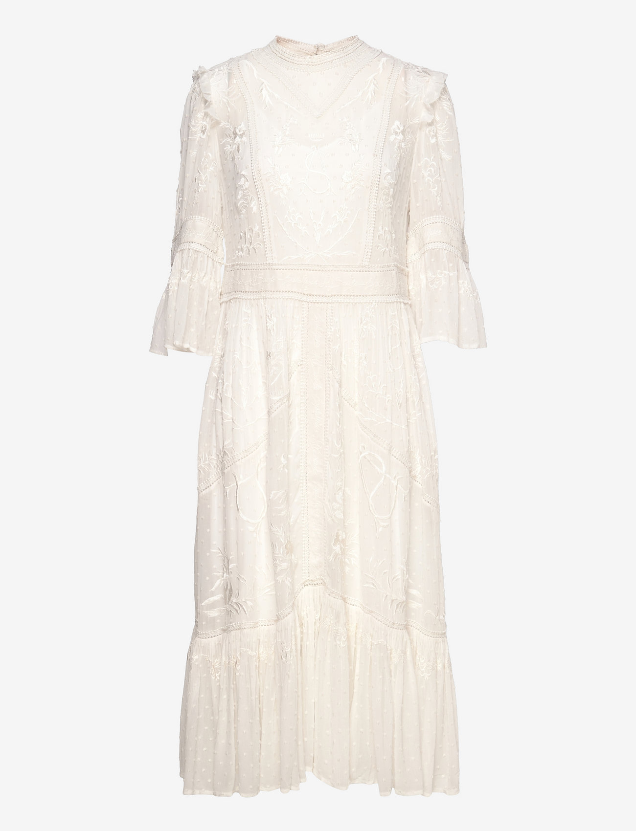 AllSaints - EMERY EMB DRESS - sukienki koktajlowe - off white - 1