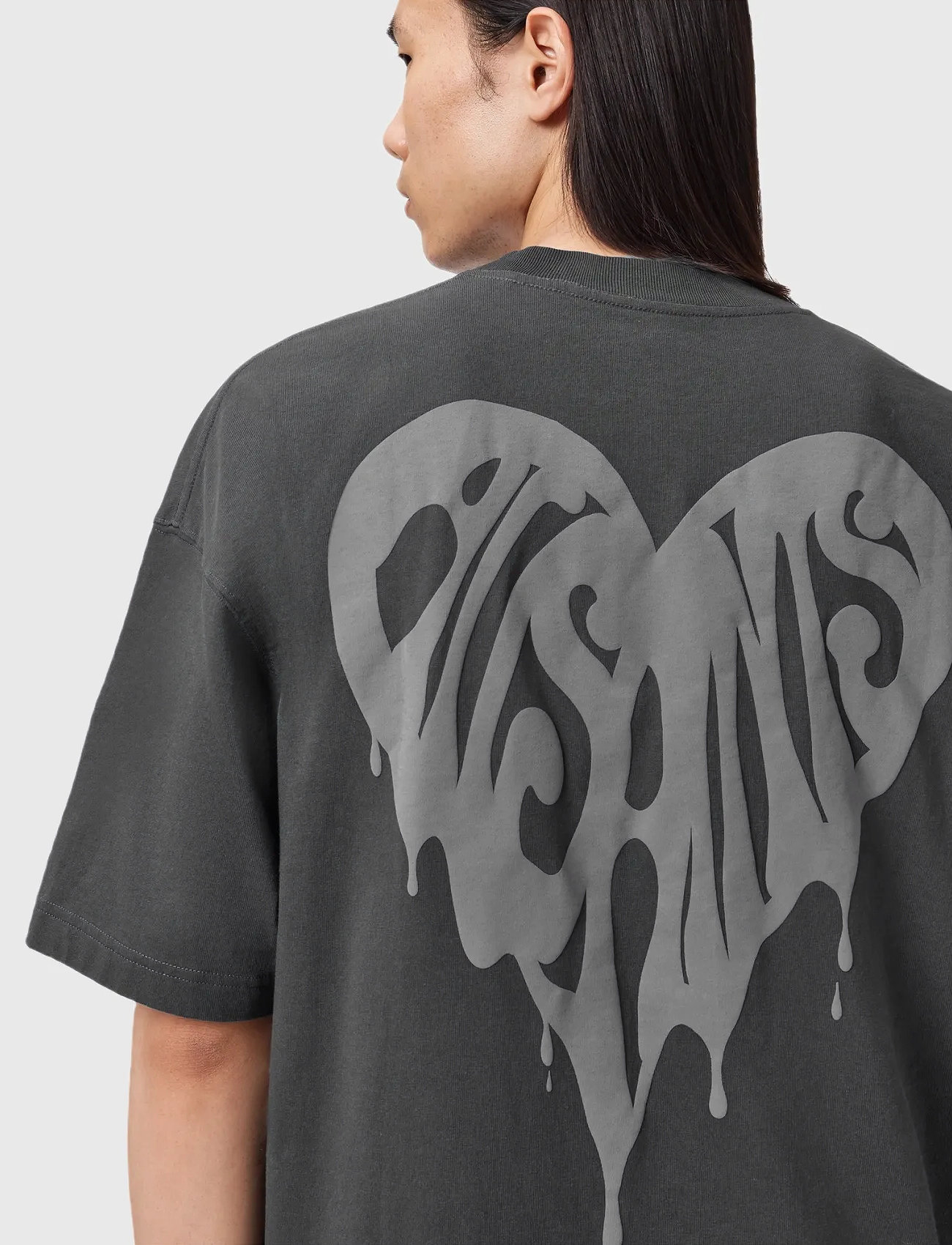 AllSaints Trip Ss Crew, S, Grey, T-Shirts > Kortærmede, Herre
