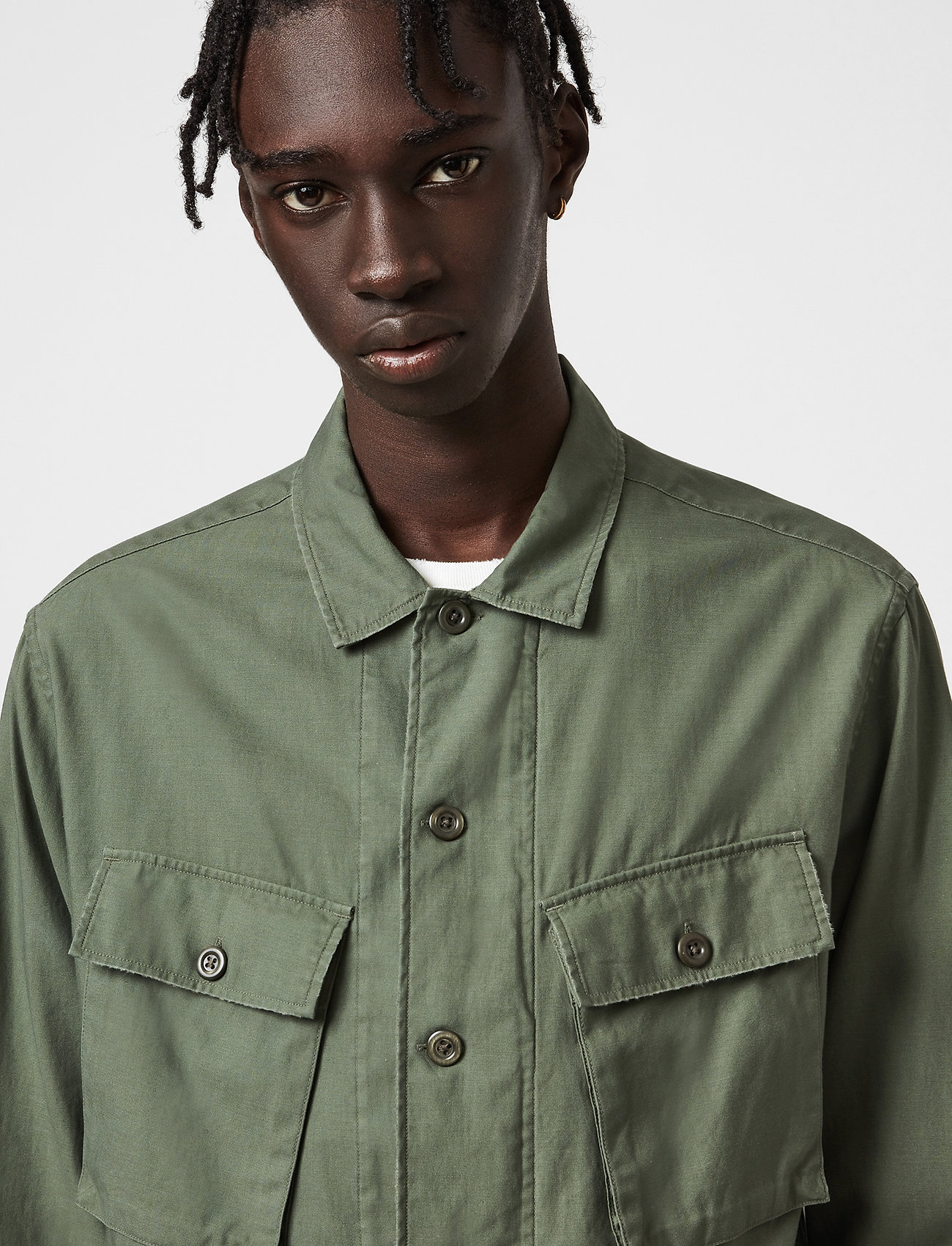 AllSaints Troop Ls Shirt - Jackets 