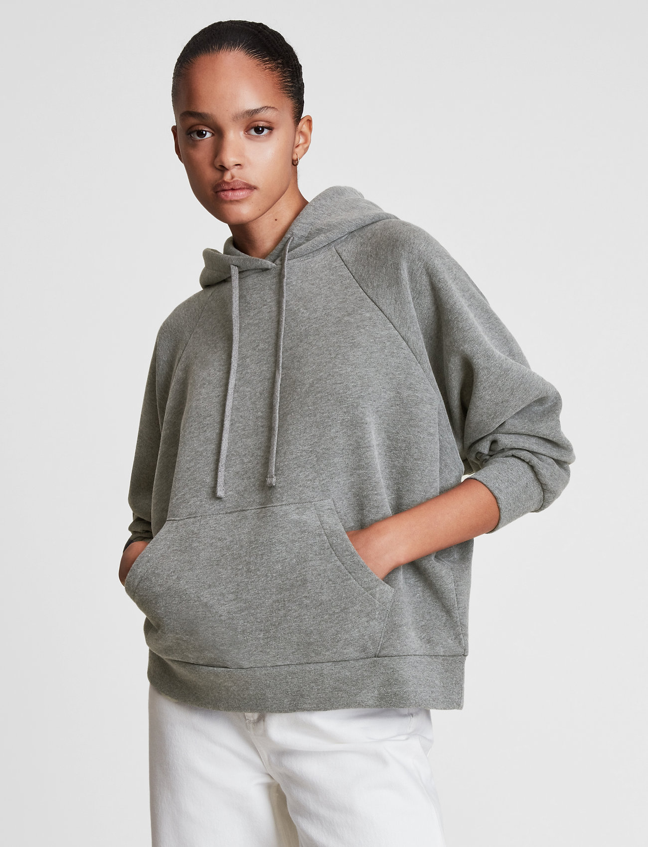 all saints grey hoodie