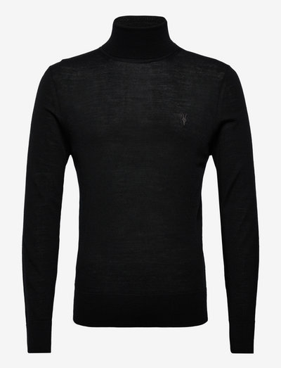 MODE MERINO ROLL NEC - džemperi ar augstu apkakli - black