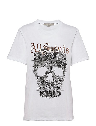 AllSaints Skull Boyfriend Tee - T-shirts & Tops | Boozt.com