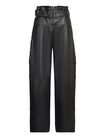 AllSaints Harlyn Leather Trouser - Bukser - Boozt.com