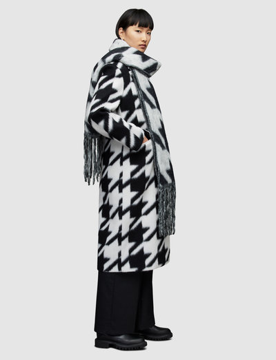 MABEL HOUNDSTOOTH CO - winter coats - black/white