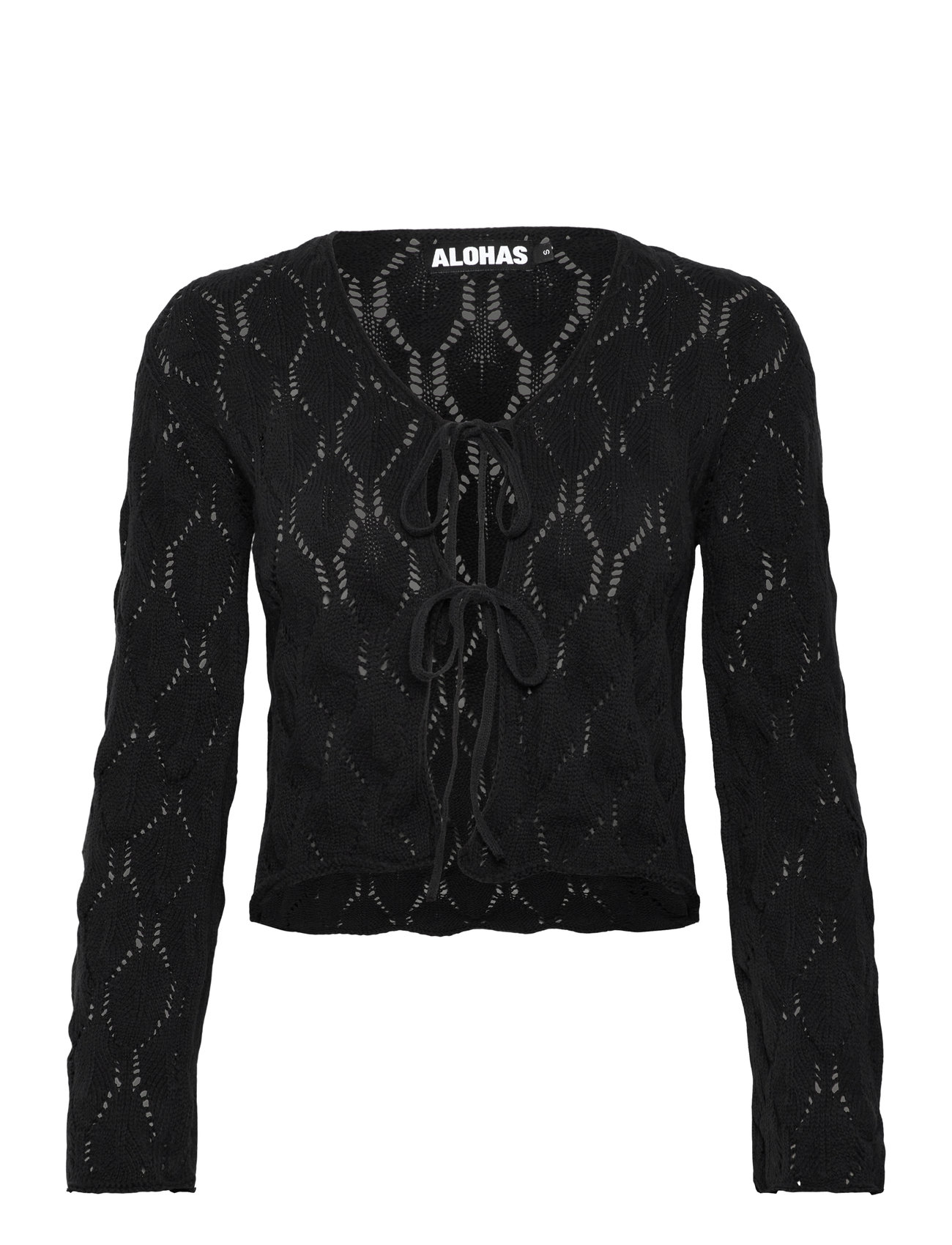 ALOHAS Neli Black Tricot Sweater, XS, Black, Strik > Cardigans, Dame