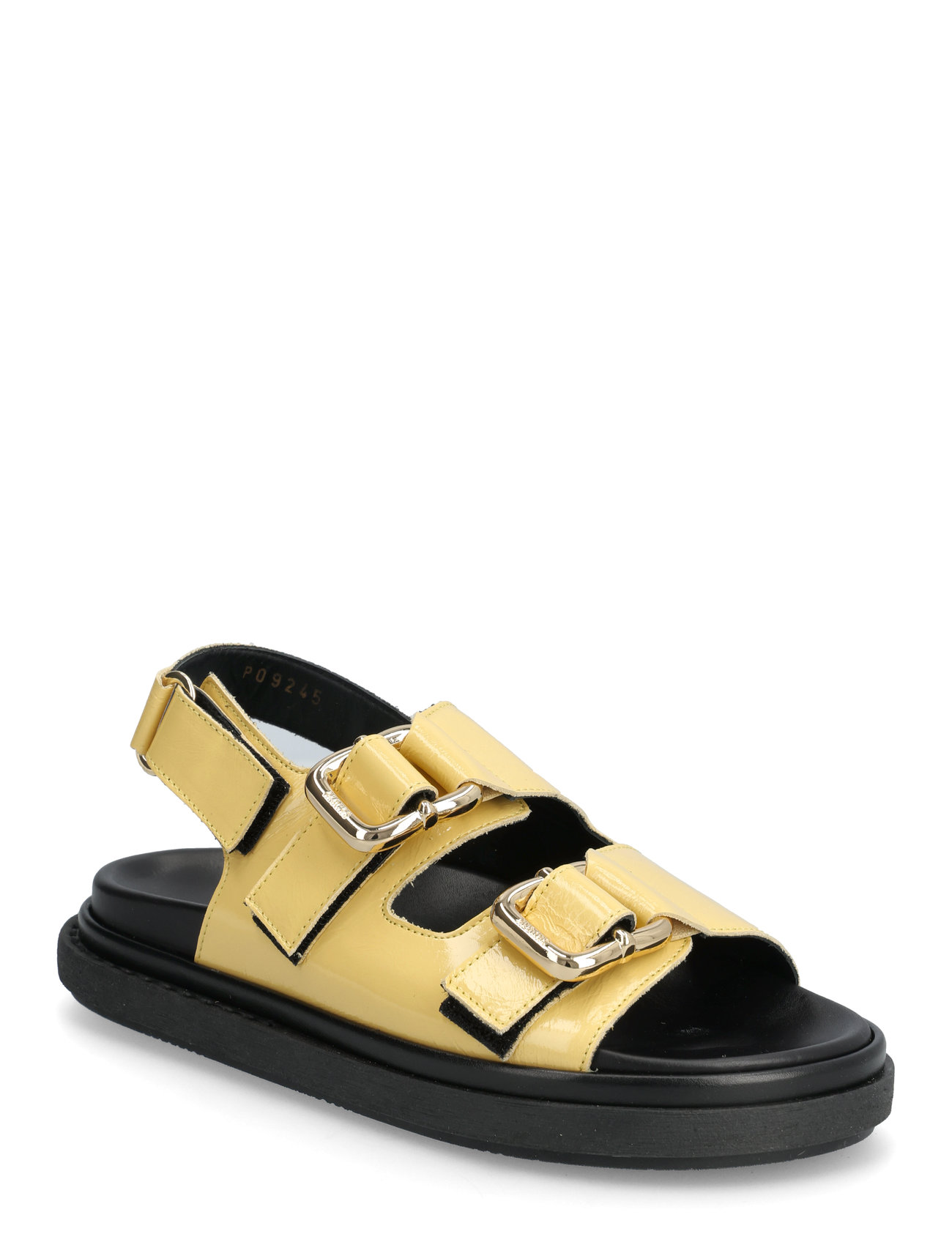 Harper Onix Vanilla Leather Sandals Shoes Sandals Flat Sandals Yellow ALOHAS