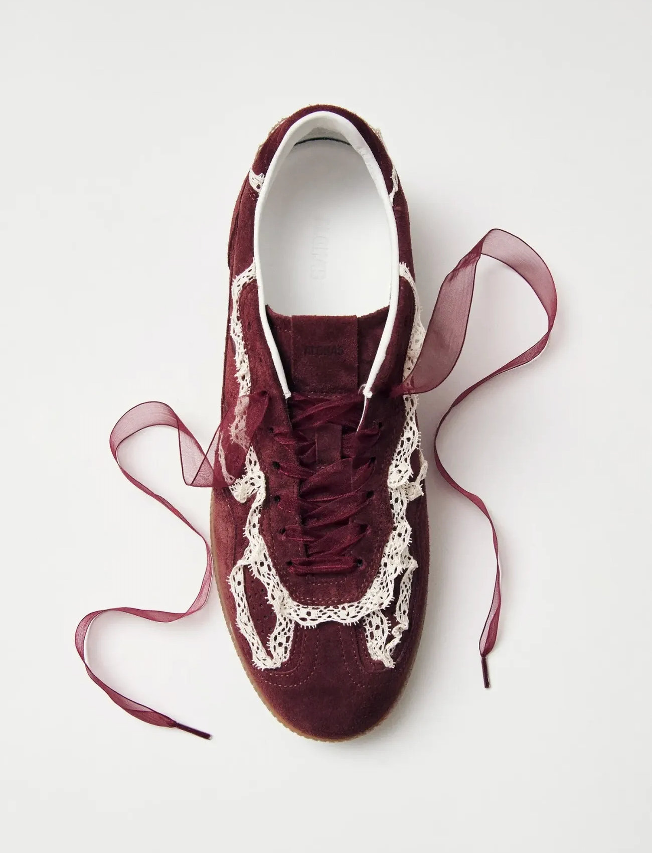 ALOHAS Tb.490 Crochet Burgundy Leather Sneakers, 36, Burgundy, Sneakers > Sneakers Med Lav Top, Dame