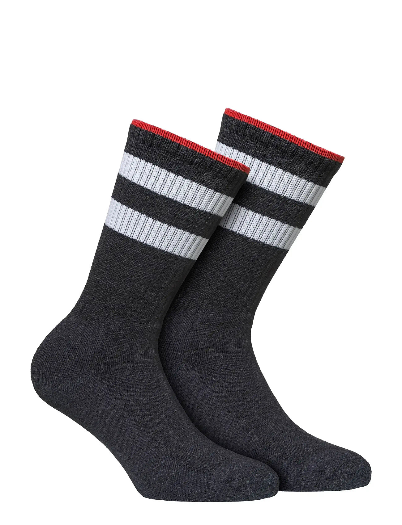 Alpacasocks&Co Merino Casual Stripes 2-Pack, 42-45, Navy, Sokker > Almindelige Sokker, Herre