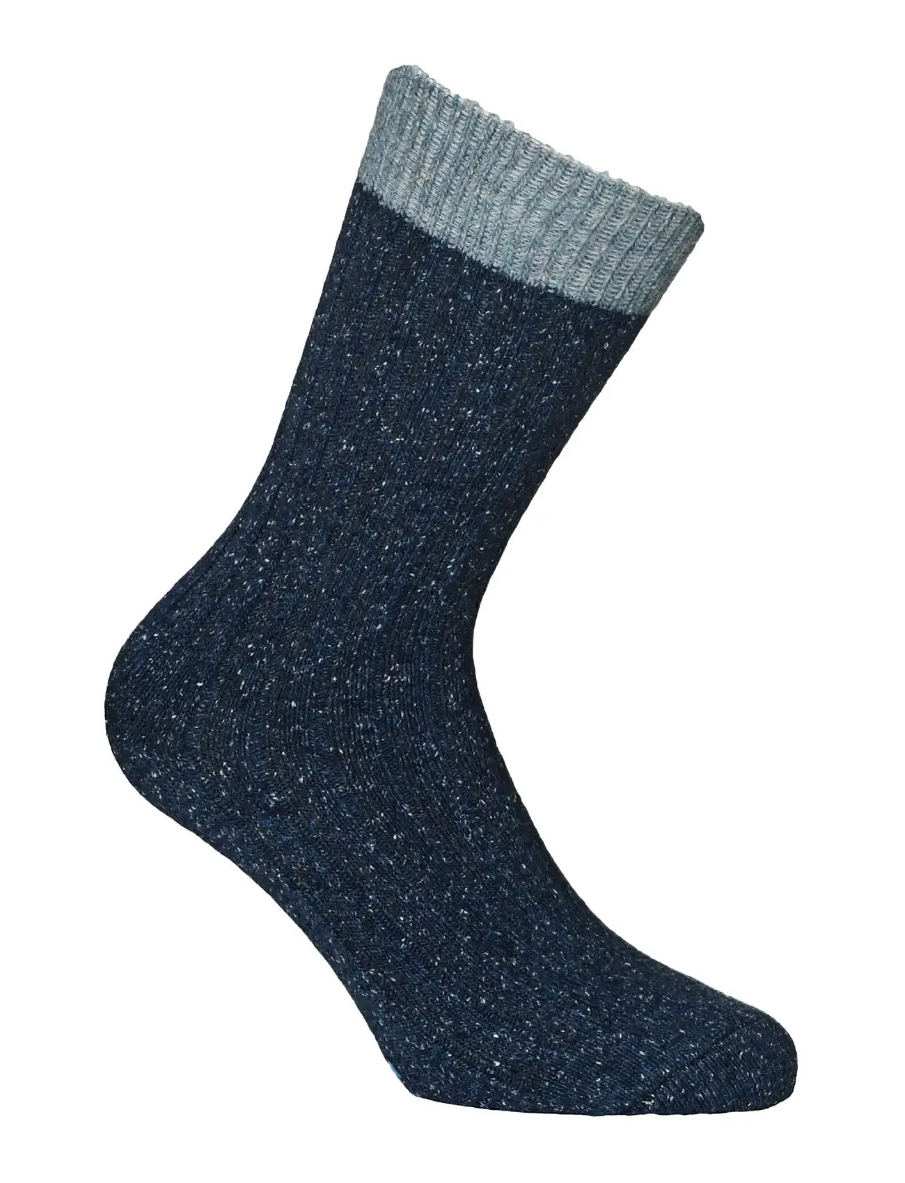 Alpacasocks&Co Merino Silk Rib Crew 1-Pack, 42-45, Navy, Sokker > Almindelige Sokker, Dame