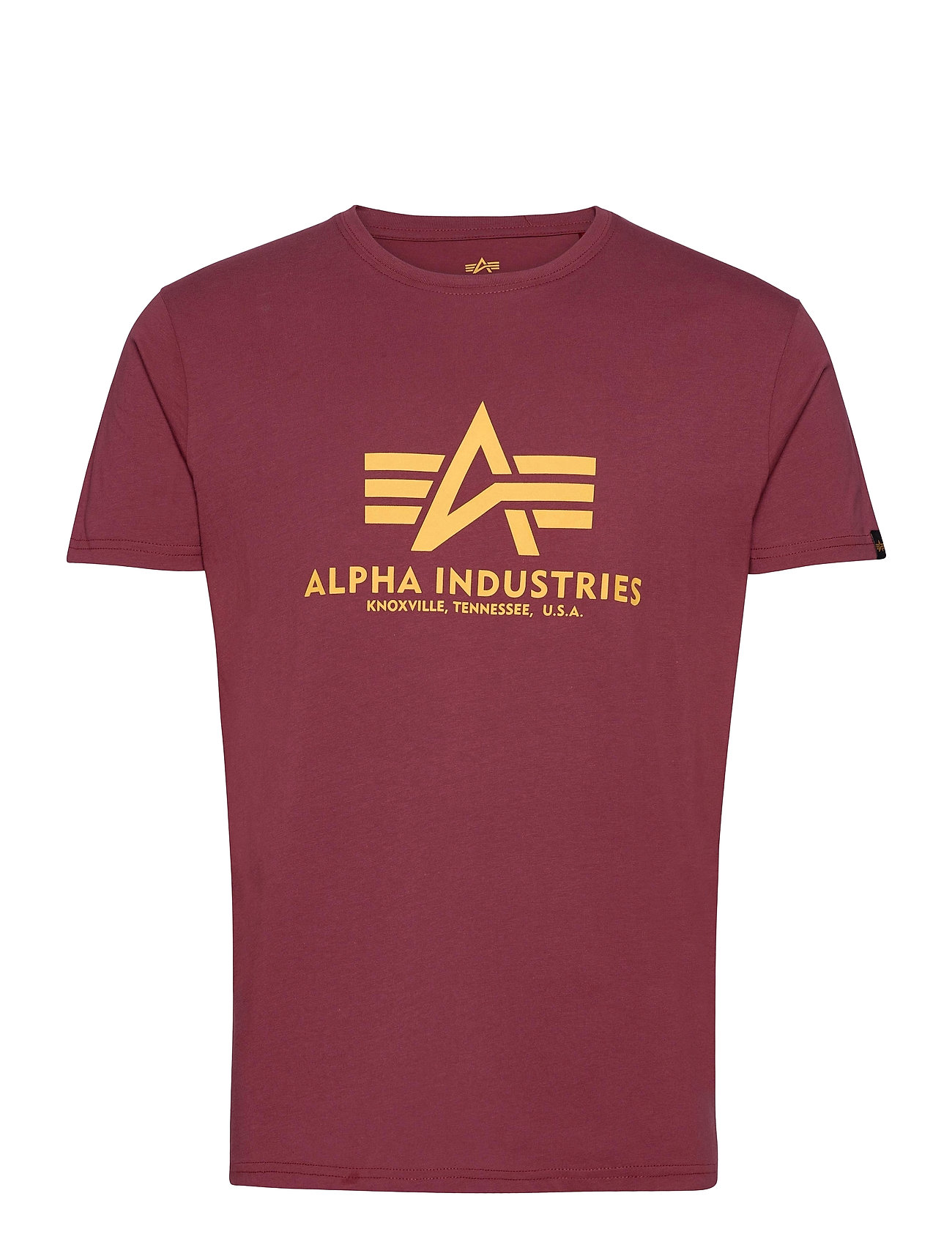 design hænge uhøjtidelig Alpha Industries kortærmede t-shirts – Basic T-Shirt T-shirt Rød Alpha  Industries til herre i Sort - Pashion.dk
